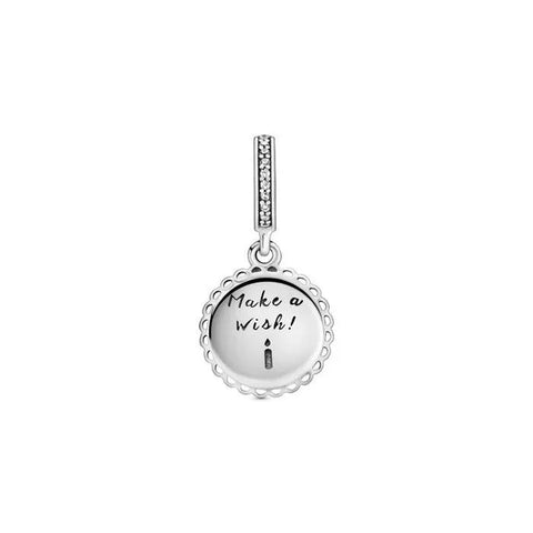 Pink Birthday Cake Dangle Charm