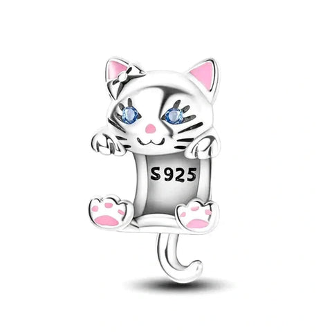 Pink Cat Charm