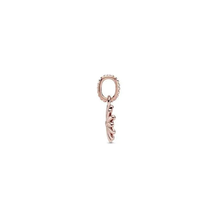 Pink Daisy Flower Dangle Charm Pandora Rose - Dangle charm with pink daisy flower, crafted in Pandora Rose.