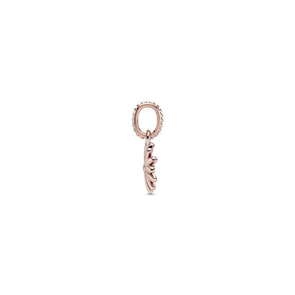 Pink Daisy Flower Dangle Charm - Pandora Rose - Pink Daisy Flower Dangle Charm Pandora Rose - Dangle charm with pink daisy flower, crafted in Pandora Rose.