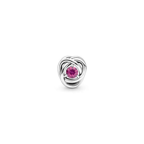 Pink Eternity Circle Charm - October - Pink Eternity Circle Charm - October
