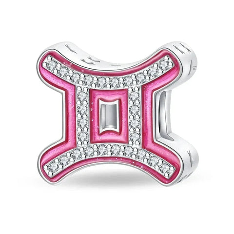 Pink Gemini Charm