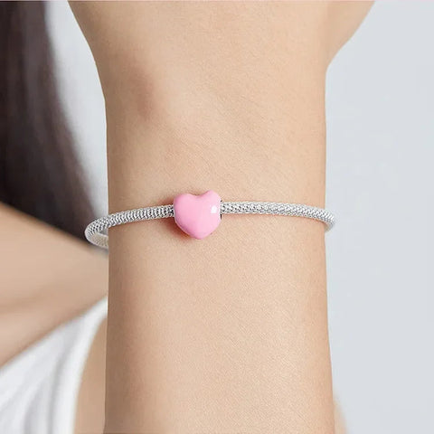 Pink Heart Bead - Pink Heart Bead