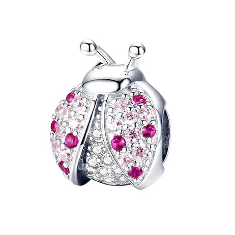 Pink Ladybug Charm