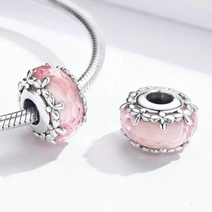 pink-murano-bead Pandora fits bracelet Jewelry affordable charm