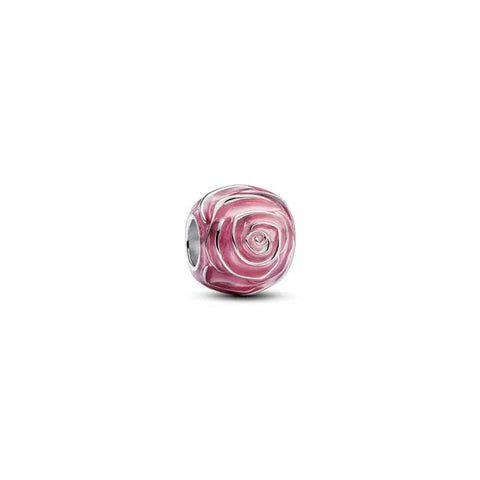 Pink Rose in Bloom Charm - Pink Rose in Bloom Charm