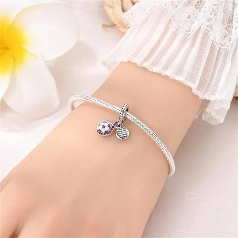 jewlouli pink-soccer-dangle-pandora-charm-jewelry__ fits pandora bracelet