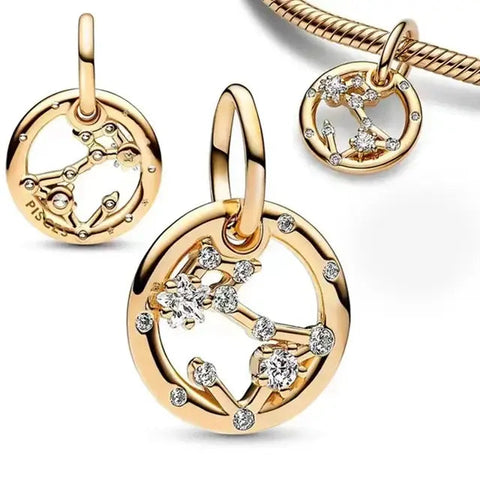 Pisces Zodiac Dangle Charm - Pisces Zodiac Dangle Charm