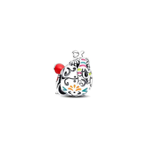 Glow-in-the-Dark Sugar Skull Charm with Character Detail