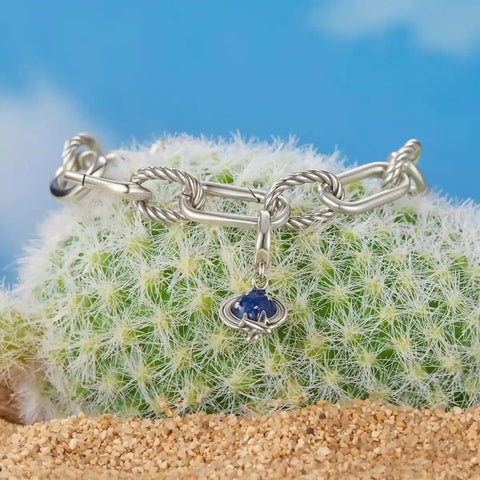 Planet & Airplane Dangle Charm - Planet & Airplane Dangle Charm