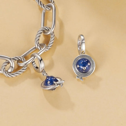 jewlouli planet airplane dangle pandora charm jewelry fits pandora bracelet