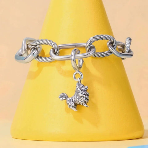 Pomeranian Dog Dangle Charm - Pomeranian Dog Dangle Charm
