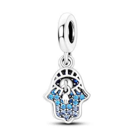 Sterling Silver Angelic Figure Charm with Gold Highlights - Sterling Silver Angelic Figure Charm with Gold Highlights