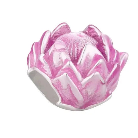 Protea Pink Flower Charm
