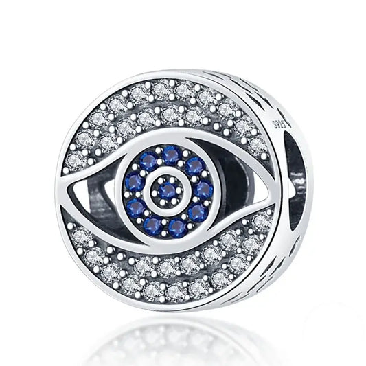 Sapphire Evil Eye Charm