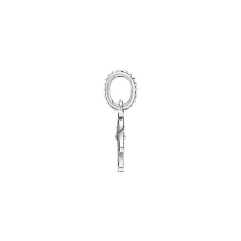 Intricate Sterling Silver Hand Charm with Evil Eye Design - Intricate Sterling Silver Hand Charm with Evil Eye Design