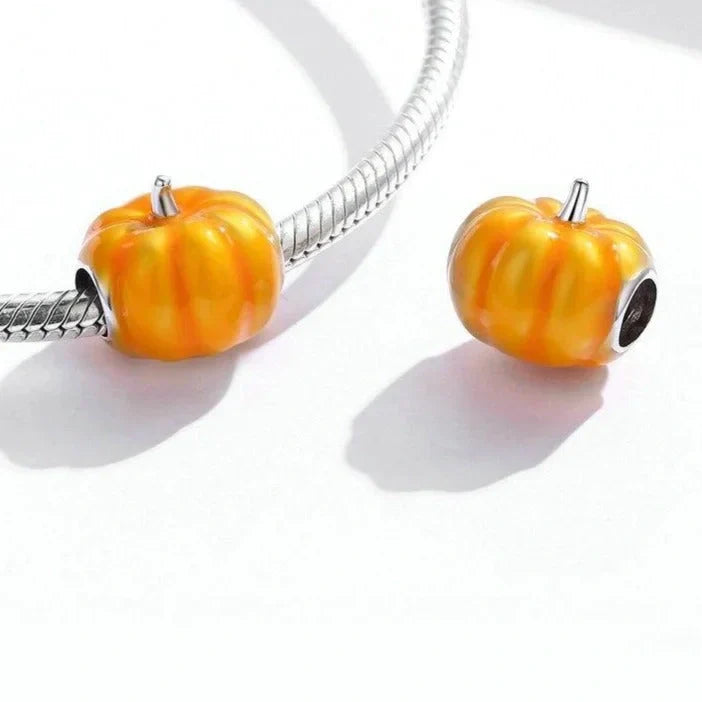 pumpkin fits Pandora bracelet charm affordable Jewelry