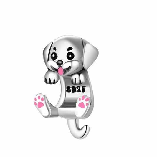 jewlouli puppy wraparound pandora charm jewelry fits pandora bracelet