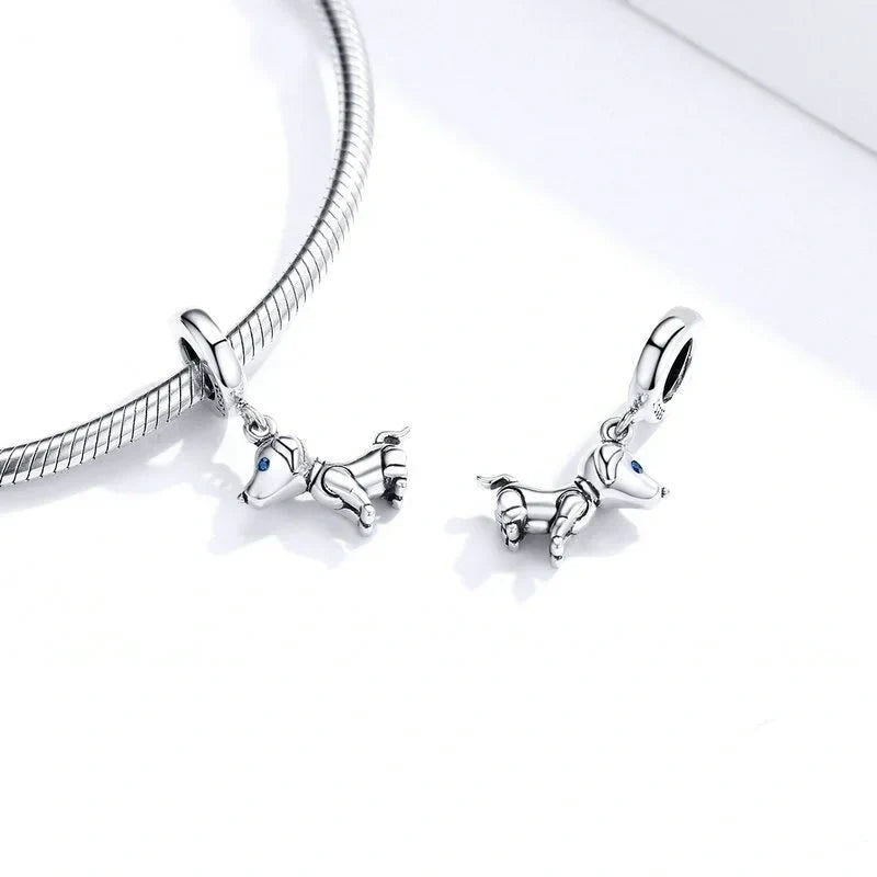 puppy fits Pandora bracelet charm affordable Jewelry