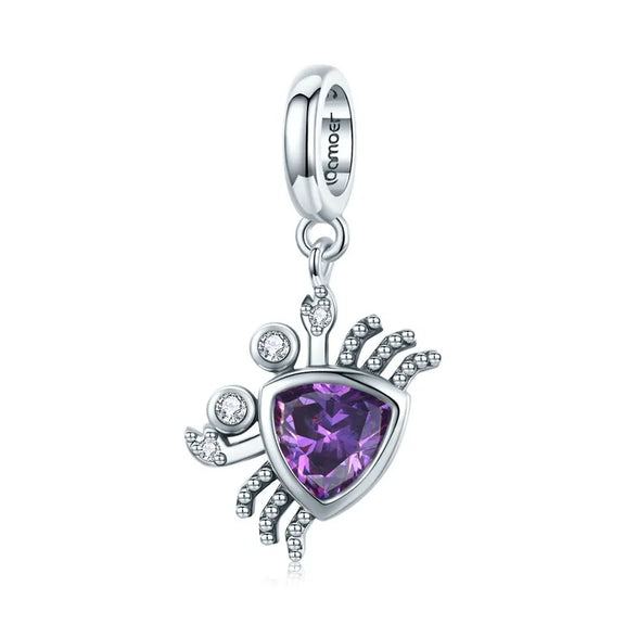 Purple Crystal Crab Charm - Purple Crystal Crab Charm