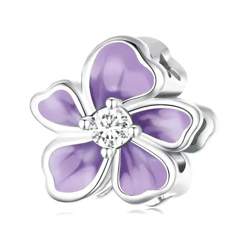 Purple Flower Charm