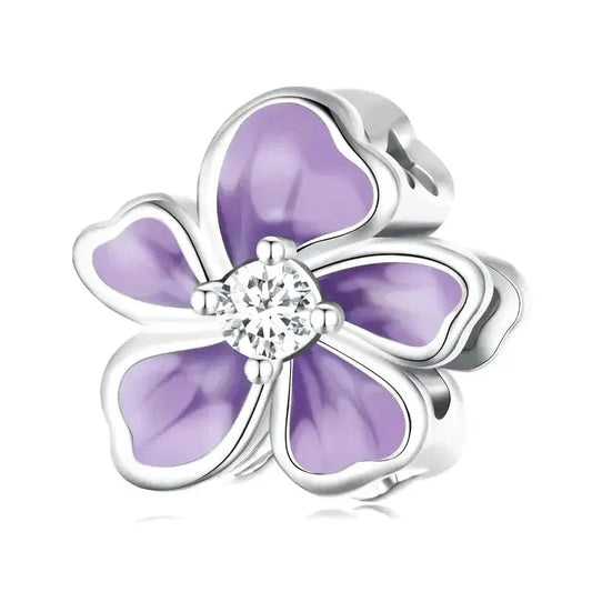 Purple Flower Charm