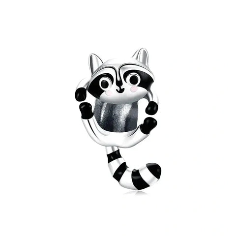 raccoon Jewelry charm fits Pandora bracelet affordable