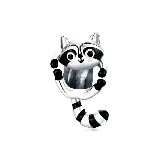 raccoon Jewelry charm fits Pandora bracelet affordable