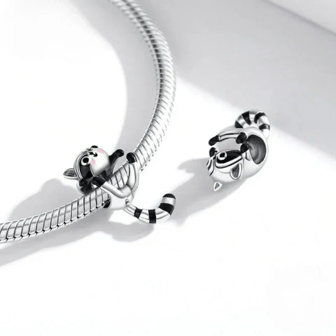 raccoon Pandora charm Jewelry fits bracelet affordable