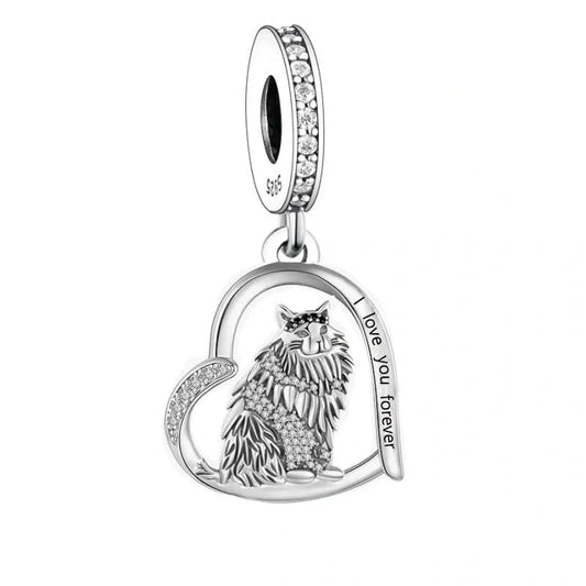 jewlouli ragdoll cat dangle pandora charm jewelry fits pandora bracelet
