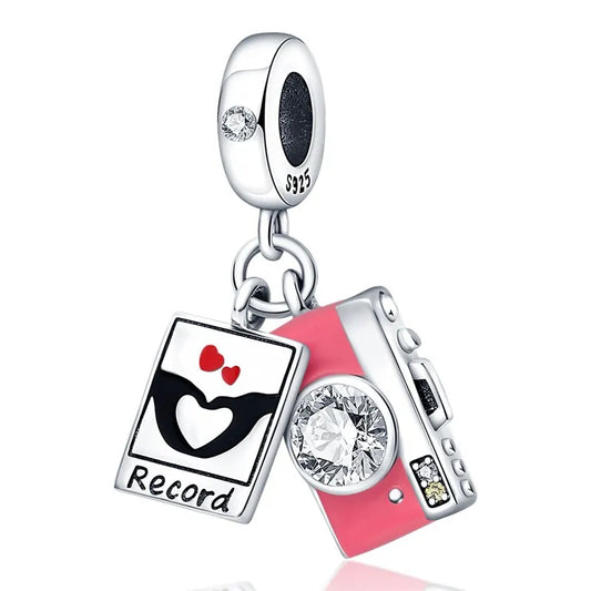 Pink Camera Record Charm