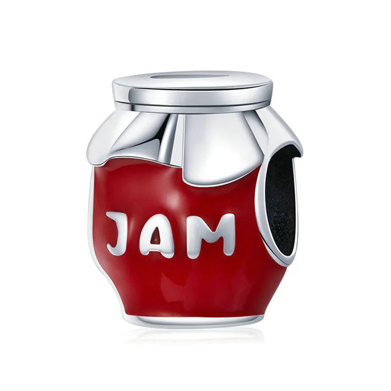 Red Jam Jar Charm