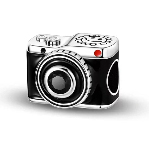 Retro Black Camera Charm