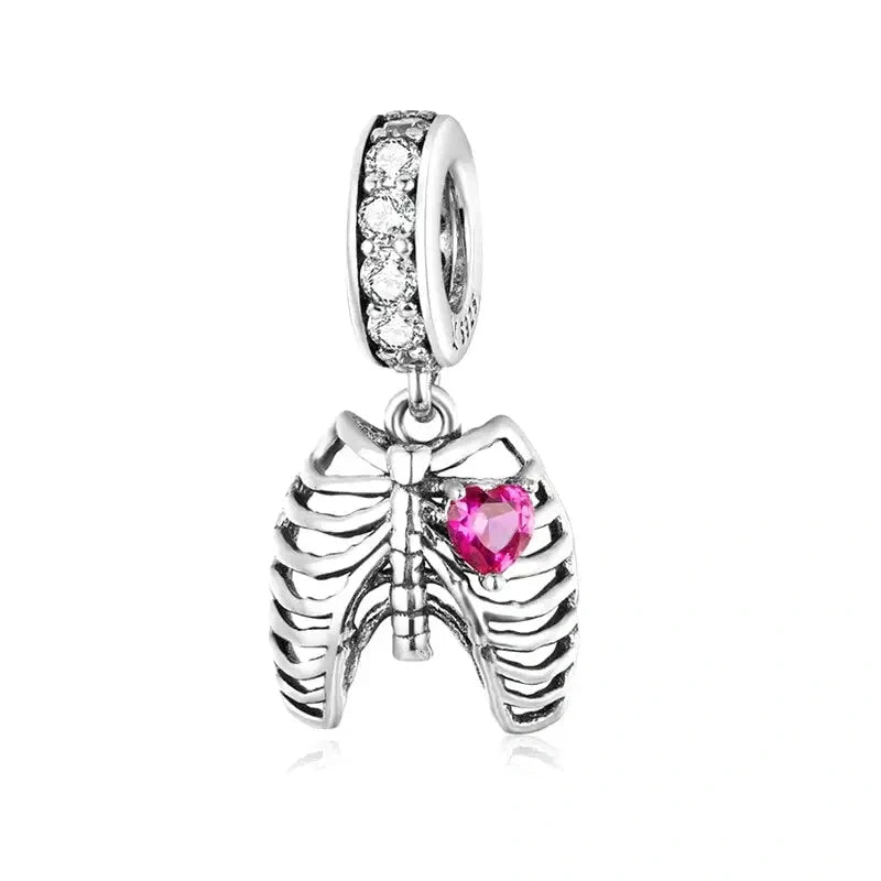 rib-cage-charm Jewelry fits Pandora bracelet affordable charm