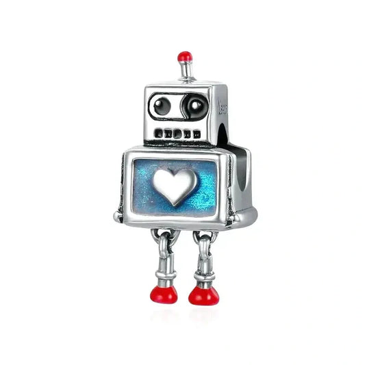 robot-charm Jewelry fits Pandora bracelet charm affordable