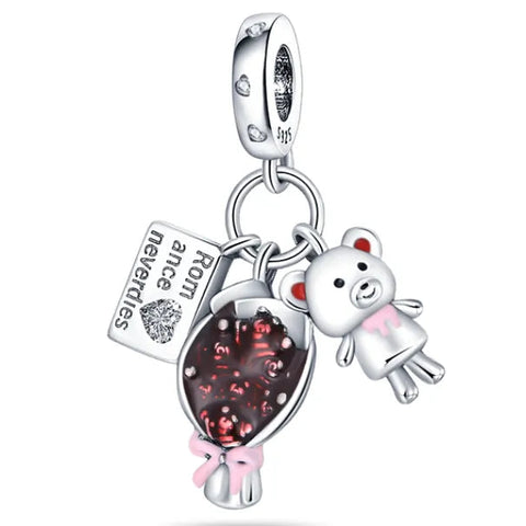 Romance Never Dies bear love charm - Romance Never Dies bear love charm
