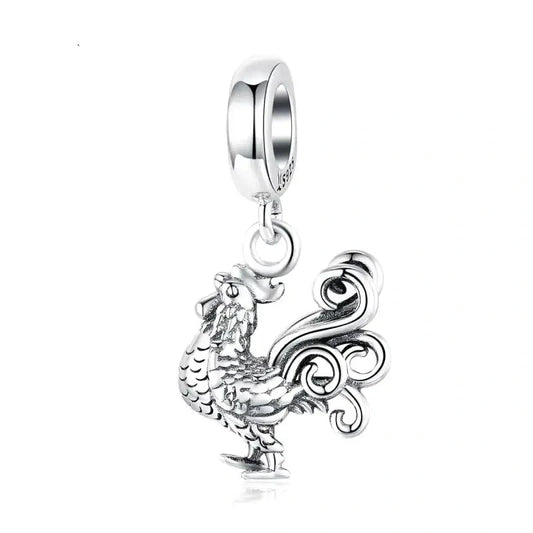 rooster charm affordable Pandora Jewelry fits bracelet