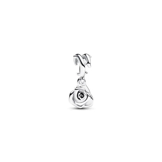 Rose in Bloom Dangle Charm