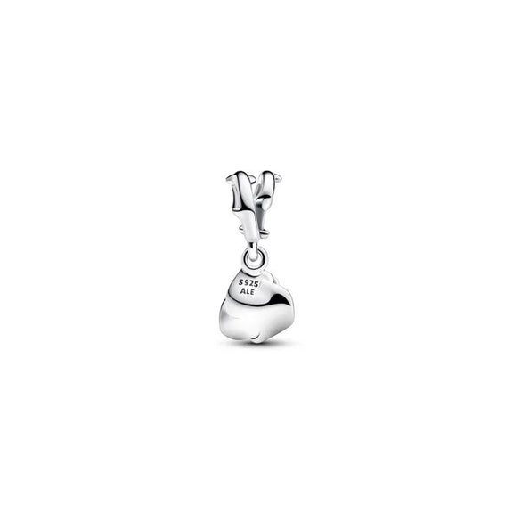 Rose in Bloom Dangle Charm - Rose in Bloom Dangle Charm - Beautiful rose in bloom charm, perfect for adding floral elegance to bracelets.