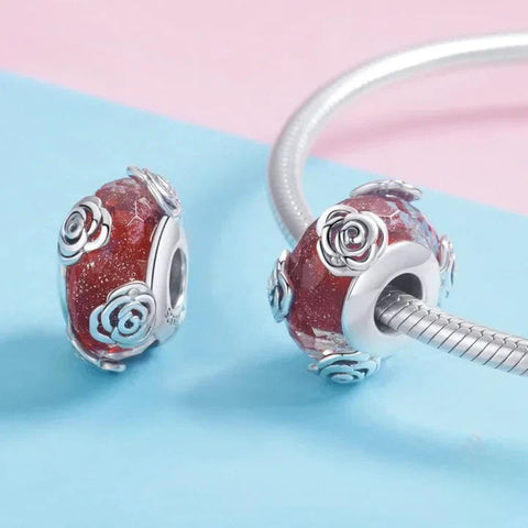 Rose Murano Glass Bead - Rose Murano Glass Bead