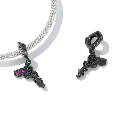 rose-pistol-charm Pandora affordable Jewelry charm fits bracelet