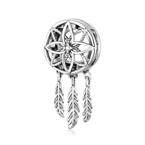 Rose Window Dream Catcher Charm - Rose Window Dream Catcher Charm