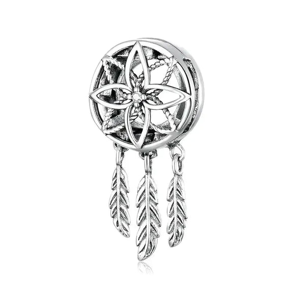 Rose Window Dream Catcher Charm - rose-window-dream-catcher affordable Pandora Jewelry charm fits bracelet