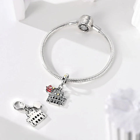 jewlouli royal palace of madrid with crown dangle charm jewlouli jewelry fits pandora bracelet