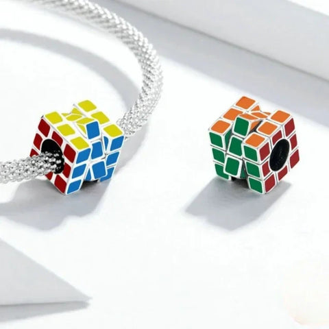 rubiks-cube Jewelry charm affordable fits Pandora bracelet