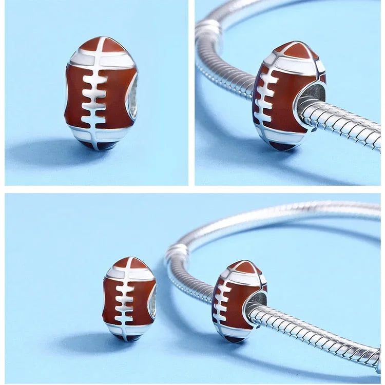 rugby-charm Pandora affordable fits bracelet Jewelry charm