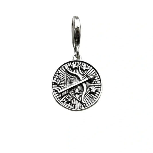 Silver Sagittarius pendant.