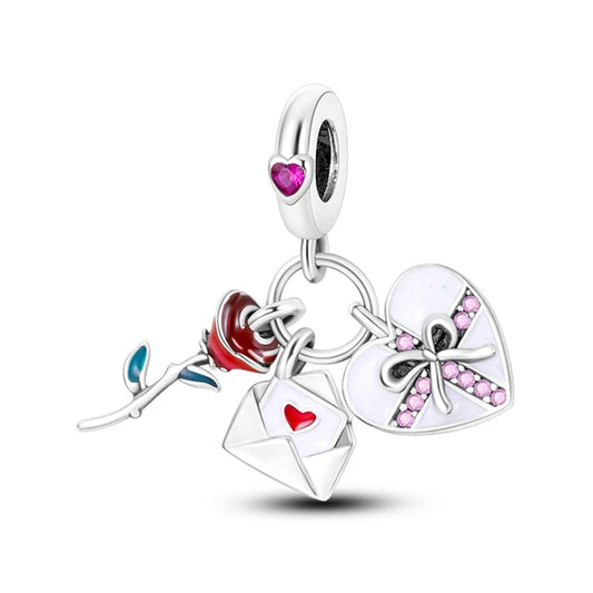 saint-valentine-charm Pandora fits bracelet charm affordable Jewelry
