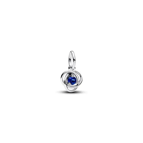 September Blue Eternity Circle Dangle Charm