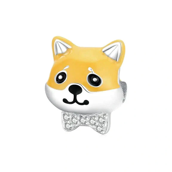 Shiba Inu Charm - shiba-inu affordable charm Pandora fits bracelet Jewelry